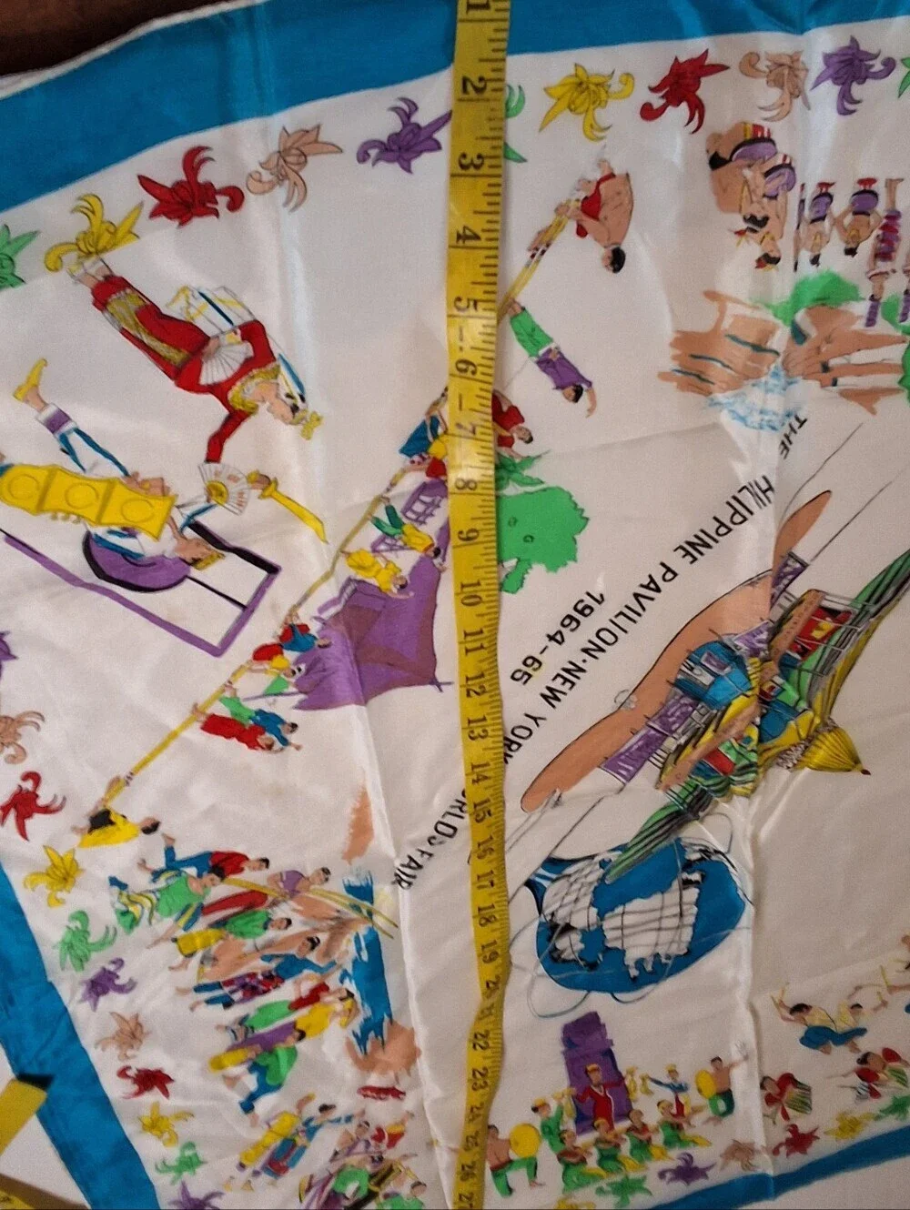 Vintage 1964 NY World’s Fair Philippine Pavilion Souvenir Scarf
